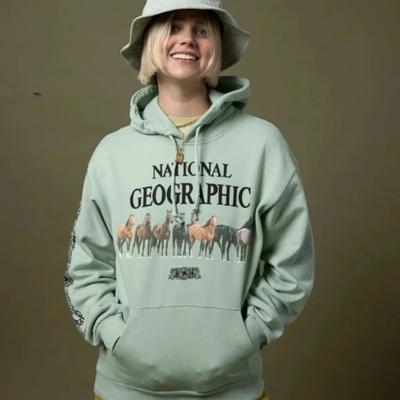 National Geographic Tops - Parks Project x National Geographic Wild Horses Hoodie NWOT XS